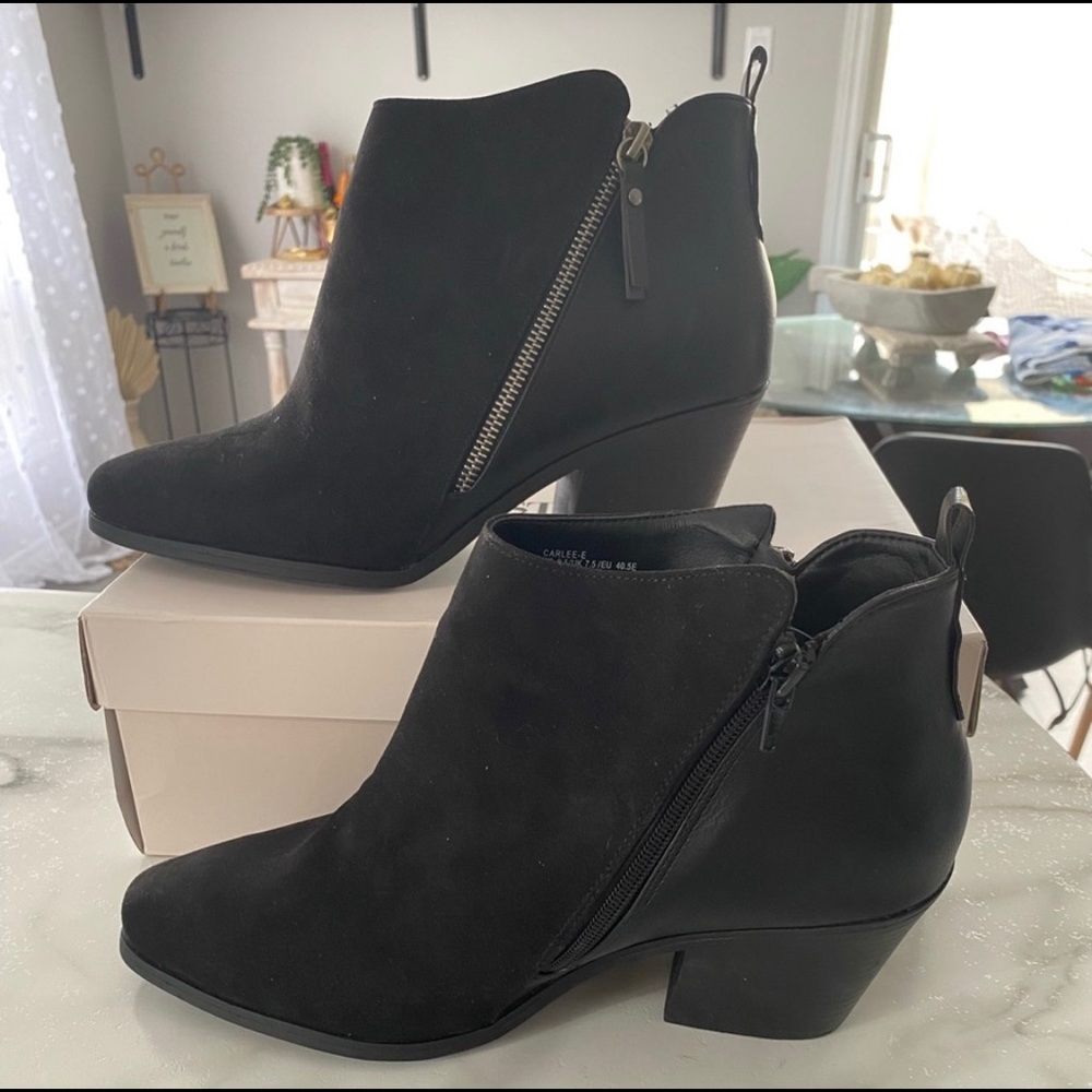 Just Fab Black Booties - Picture 2 of 3